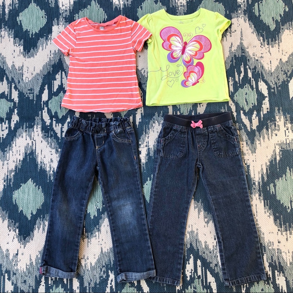Old Navy Girls 4T Jean Bundle-4 Pc EUC 💕